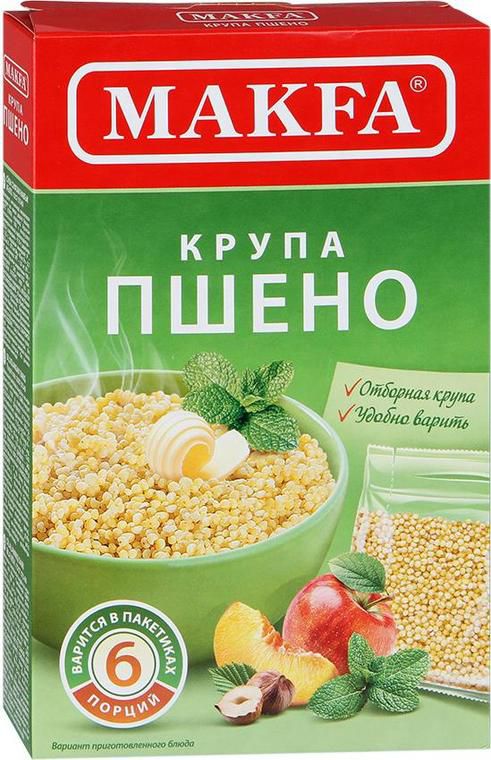 Крупа Пшено в пакетиках MAKFA 400g